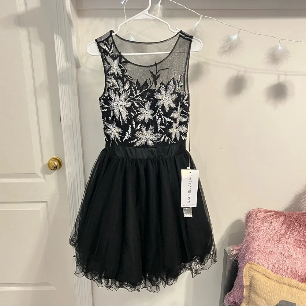 FINAL PRICE NWT Rachel Allan Sequined Short Dress